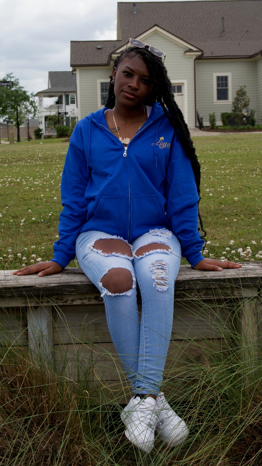 Royal Blue Zip Up Jacket